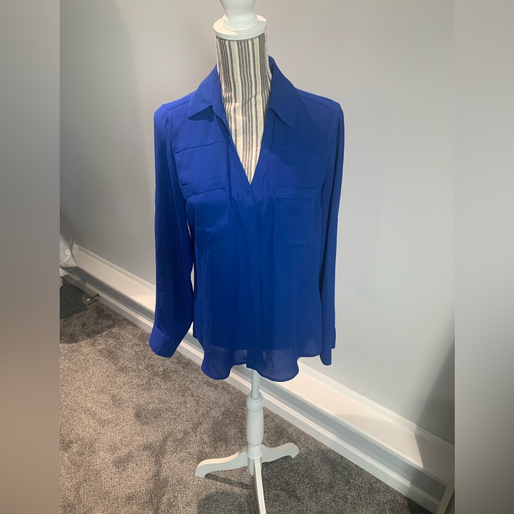 Express sheer dress shirt size medium